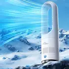 Tower Fans for Bedroom - Bladeless Tower Pedestal Fan with Remote, 90° Oscillati