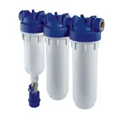 Rain Harvesting 10" Slim Self Cleaning Three Stage Rainwater Filter System