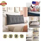 Rectangular Removable Cover Headboard Pillow - Large Supportive Couch Companion