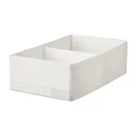在飛比找蝦皮購物優惠-ikea STUK 分格收納盒, 白色