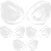 8pcs Transparent Gel Pads for Women Non Skid High Heel Inserts Forefoot Cushioning Shoe Inserts Comfortable Foot Support for Sandals Flats Sneakers and More