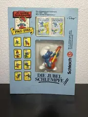 Rare Jubel Jubilee Guitar Pitufo Smurf Schleich Schlumpfe NOC Anniversary NIP