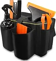 Utility Work Bag, Oxford Waterproof Tool Belt Pouch, 6 Pockets Heavy-Duty for Electrician Maintenance & Car Wash Staff, Adjustable Fit Waist 50-120cm, Durable Compact Design,DIY Vinyl Wrap Window Tint