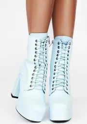 [Lamoda] Baby Blue Serenity Ankle Boots