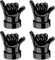 Rubber Valve Stem Cap | Valve Caps Tire Middle Finger Stem Caps - Rubber Tire Caps Funny Seal Air Caps for Car & Trucks