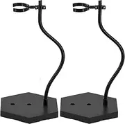 Yocoolfun 2 Pack Action Figure Stands for 1/6 1/9 1/12 Scale Figures,Doll Display Stands Compatible with 12",8",6" HG/RG/SD Gundam,Stop Motion Model Support Stand Black with Screwdriver