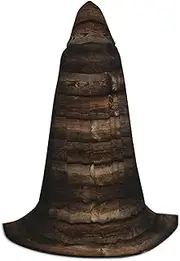 SKKNT Brown Wooden Print Halloween Hooded Cloak Full Length Cape With Hood For Men And Women For Carnival