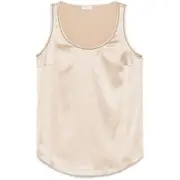 [Brunello Cucinelli] Brunello Cucinelli Monili Chain-detail Tank Top M NEUTRALS