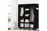 Artiss Large Portable Clothes Closet Wardrobe with Shelf Black