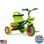 Jetson CoComelon Light-Up Trike, Front and Rear Baskets, Multi-Colored LED Li