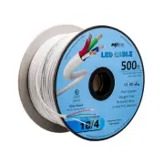 LED Cable 4 Conductor Jacketed in-Wall Speaker Wire UL/cUL Class 2 (500ft. Sp...