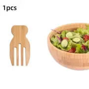 Unpainted Food Server Stirring Fork Salad Hands Bamboo Salad Claws Salad Spoon