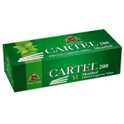 cigarettes tubes Cartel aroma menthol 200 15 mm 1 m.cases