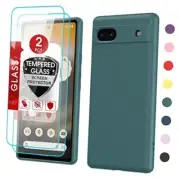 for Pixel-6A Case: Google Pixel 6A Phone Case [2022 Release] with 2 Pack Green