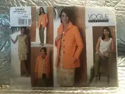 Vogue Pattern V2864 JACKET TOP DRESS SKIRT Misses Petite Sleeveless Blazer NEW