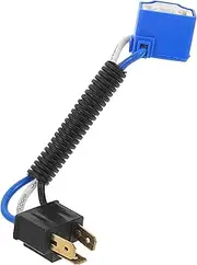 Anneome Car Light Bulb Socket Extension Cords Adapter Light Bulbs H4 Plug Extension Wire H4 Connector H4 Plug Conversion Wire H4 Extension Cord Conversion Harness Ceramic Corner H7