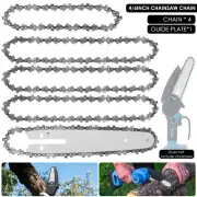 5Pcs Mini Chainsaw Chain with Replacement Saw Chain Bar 4/6inch Metal ∞ .q