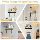 Iron Holder Wall Mounted Ironing Board Wall Hanger Adjustable Iron Board toziy