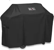 DallasCover 7130 Grill Cover Fits Weber Genesis II 3 Burner Grill Genesis 300 Series Grills (Compared to 7130),58 x 44.5-Inch Heavy Duty Waterproof & Weather Resistant Outdoor Barbeque Grill Cover