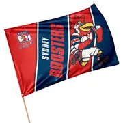 Sydney Roosters NRL Retro Mascot Design GAME DAY Pole Flag Banner