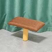 One-Legged Meditation Stool, Sitting Posture Correction Stool, Kneeling Stool, Solid Wood Zen Correction Stool, Home Kneeling Stool, Modern One-Legged Stool,Brown