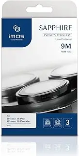 Camera Lens Protector for iPhone 16 Pro & iPhone 16 Pro Max, Scratch-resistant HD Ultra-thin 9H Sapphire Optical Glass, Case Friendly, Easy Install (Black)