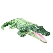 Alligator Plush,Realistic Large Crocodile Stuffed Animal Toys,39.3 inches,Green