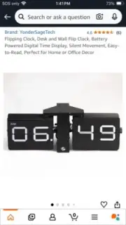 Yondersagetech Flipping Desk Clock