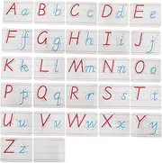Parliky Educational Preschool Game Alphabet Learning Tiles Uppercase Lowercase Letters Multi-use Magnetic Tiles for Fridge