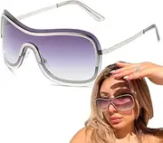 Sunglasses Shades - Sports Sun Glasses Shades,Portable UV Protection Wrap Around Sunglasses, Women Square Fishing Sun Glasses for Cycling Driving Fishing