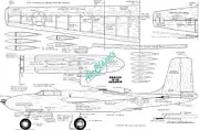 Profile Warbird Plans: Douglas A-26 Invader 43" Wingspan .19 Engines Sieverling