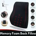 Black Memory Foam Lumbar Back Support Cushion Pillow Home Car Office Seat Chair