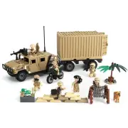 Military Vehicle Building Blocks Sets with 7 Minifigures Army Vehicle Truck H...