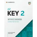 【胖橘子】A2 KEY 2 STUDENT'S BOOK WITHOUT ANSWERS 9781108748780