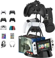 Game Controller Headset Holder 1-4 Tiers for Xbox/PS5/Switch Game Disk Organizer
