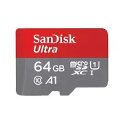 SanDisk 64GB Ultra microSDXC UHS-I Class 10 w/ Adapter & Jewel Case - RETAIL