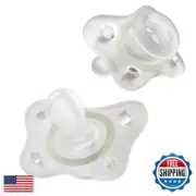 Chicco PhysioForma 100% Silicone Mini Glow in The Dark Pacifier for Babies Ag