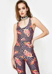 [Tara Khorzad] Flaming Hearts Jumpsuit