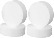 jojofuny 4pcs Round Foam Cake Dummies for Cake Decorating Models Lightweight Durable Craft Foam Circles for DIY Projects Shower Birthday Display Supplies