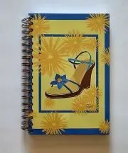 Spiral Notebook / Journal / Dairy - Blue Shoe Design