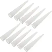 GETAJGHSD 10pcs Durable Caulking Nozzle Tips Efficient Sealing Reliable Applicator for Glass Caulking Versatile Tool Kit for Professional Construction and Home Use