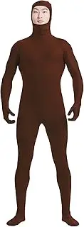 [Ensnovo] Mens Open Face Lycra Spandex Full Body Zentai Suit Costume