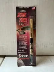 Vintage Star Trek Fisher Space Pen Ballpoint Black Ink Medium Point 1992