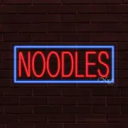 BRAND NEW "NOODLES" w/BORDER 30x12x1 INCH LED FLEX WINDOW/WALL INDOOR SIGN 31450