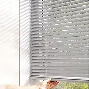 TsoLay Cordless Aluminum Alloy Venetian Blinds Blackout Punch-Free Roller Blinds for Bedroom Office Window Door Blinds