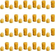 World Honey Market 100% Pure Beeswax Candle Set of 2 (24 Sets of 2-48 Candles Total)
