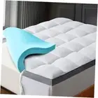 Dual Layer 4 Inch Memory Foam Mattress Topper, 2 Inch Gel Memory Foam and Queen