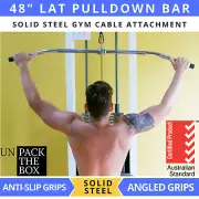 Lat Pulldown Bar Cable Gym Attachment Fitness Accessory Training Exercise 48"