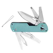 LEATHERMAN FREE T4 MULTI-TOOL STAINLESS ARCTIC - 12 TOOLS