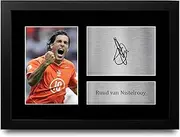HWC Trading FR A4 Ruud van Nistelrooy Holland Gifts Printed Signed Autograph Picture for Football Fans and Supporters - A4 Framed